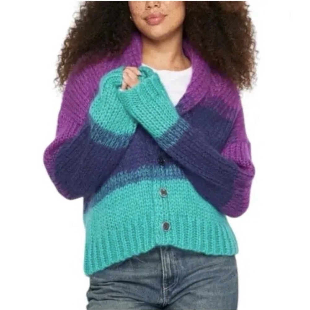 Spiritual Gangster Royce Striped Cardigan NWT Size Small